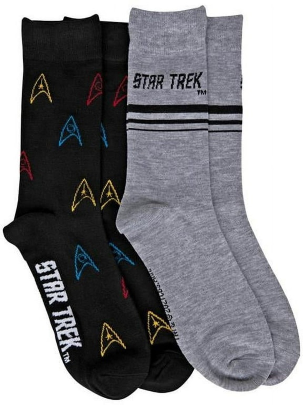 Star Trek Officially Licensed Set of 2 Pairs of Crew Socks